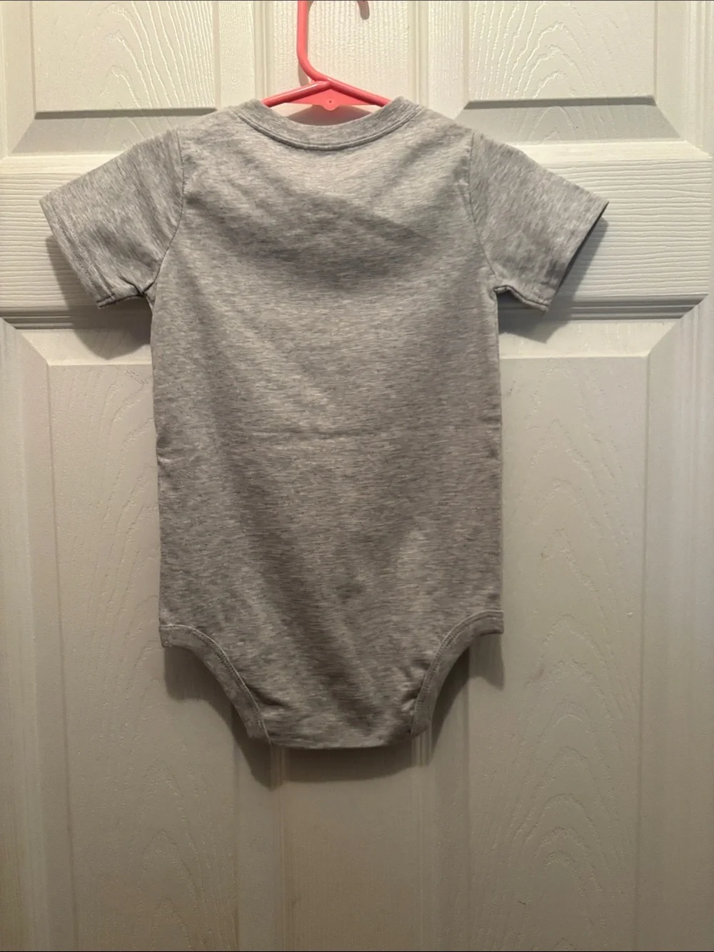 Gray Baby One-Piece with Patriotic Popsicle Appliqué